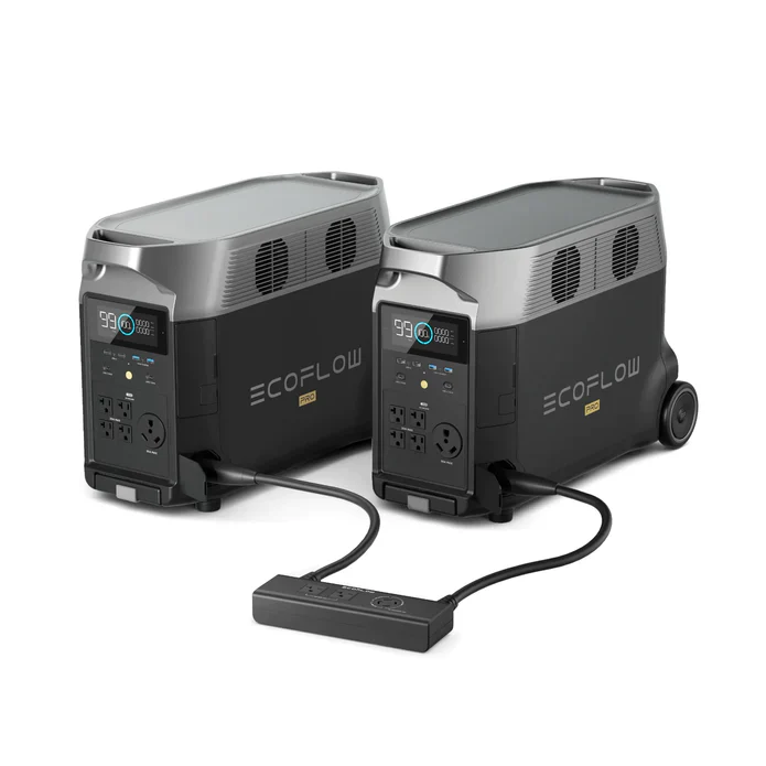 EcoFlow Package - 2 x DELTA Pro Portable Power Station (3600Wh) and Double Voltage Hub - Inhomebuy
