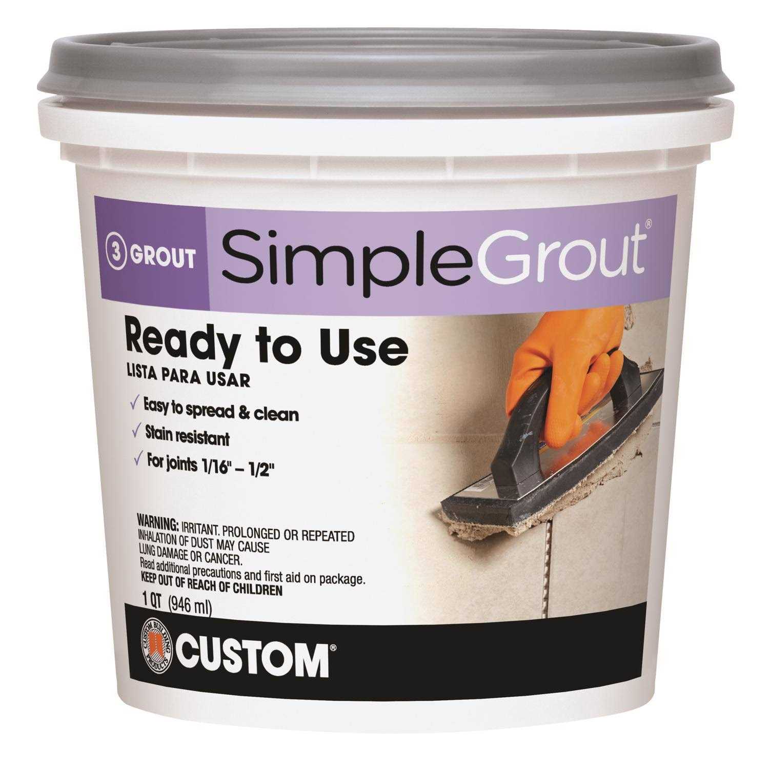 Custom Building Products 7 lbs Arctic White Polyblend Plus Sanded Grout PBPG6407-4 - Inhomebuy