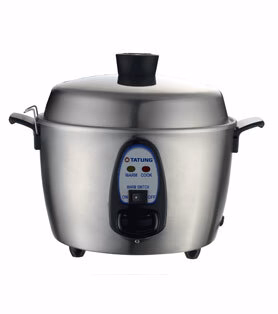 Ta Tung Rice Cooker |TAC06KN| Stainless Steel 6 Cup - Inhomebuy