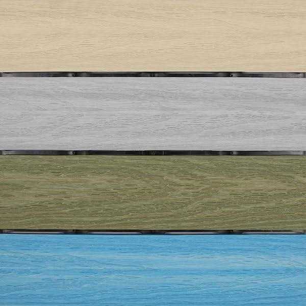 NewTechWood Ultrashield Naturale 1 ft. x 1 ft. Composite Quick Deck Outdoor Deck Tile Sample - Inhomebuy