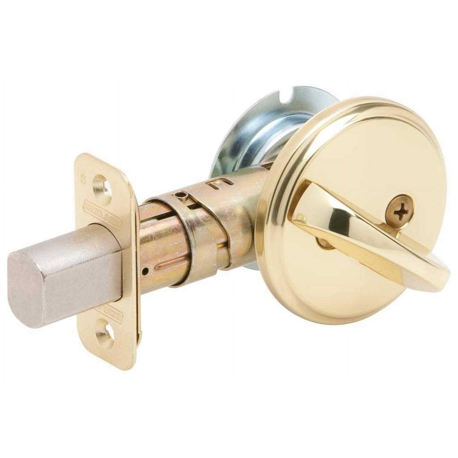 Schlage B60 Single Cylinder Collins Deadbolt - Inhomebuy