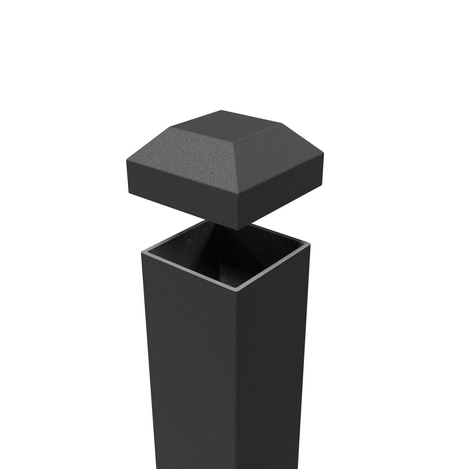 Ultra Max 2.5 in. x 2.5 in. x Textured Powder Coated Aluminum Deck Post Kit - Inhomebuy