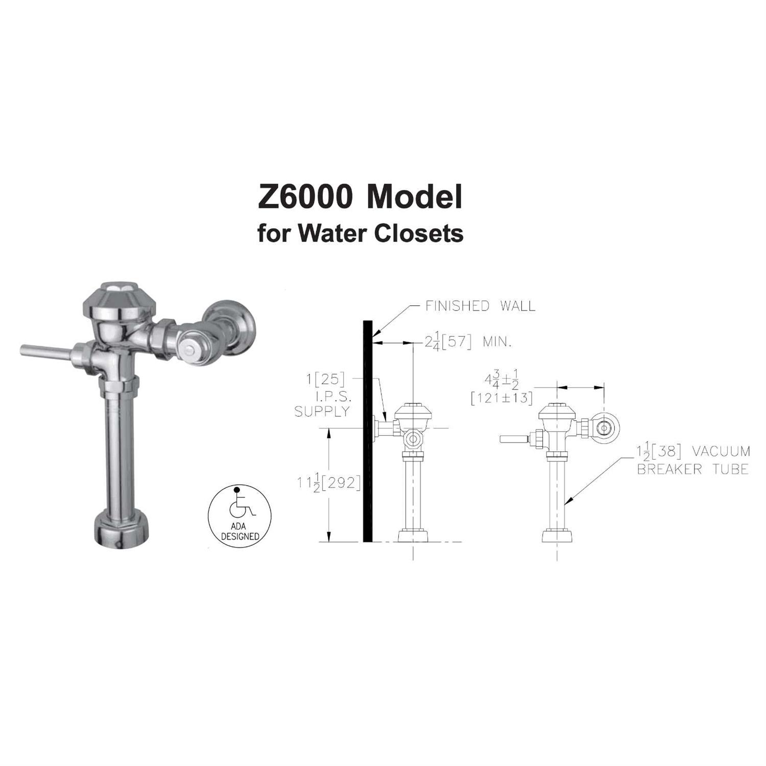 Zurn AquaFlush Closet Repair Kit P6000-ECR-WS1 - Inhomebuy