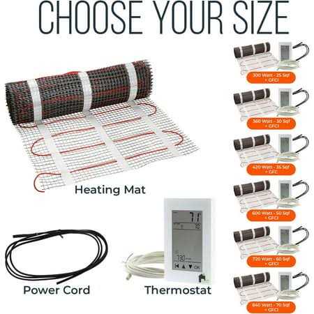 Econohome Indoor Underfloor Heating Mat - Inhomebuy