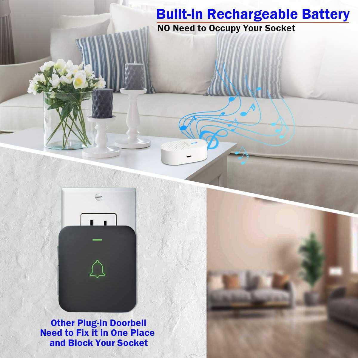 Door Chime for Business When Entering Wireless Door Window Contact Sensor Alarm - Inhomebuy