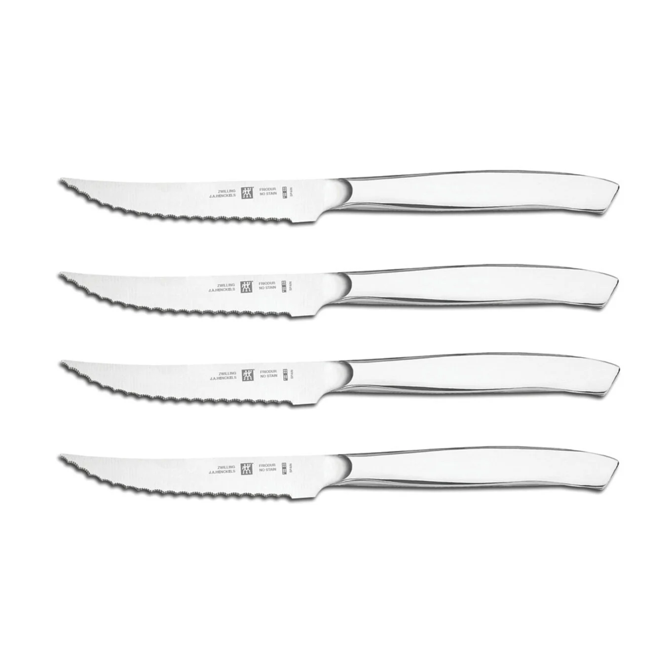 ZWILLING 4pc Stainless Steel Serrated Mignon Steak Knife Set - Inhomebuy