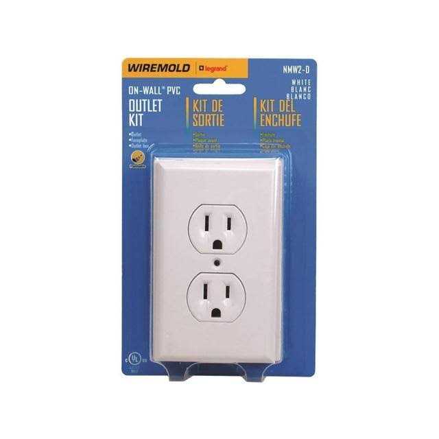 Wiremold Metal Outlet Box With Duplex/Faceplate Outlet Kit - Inhomebuy