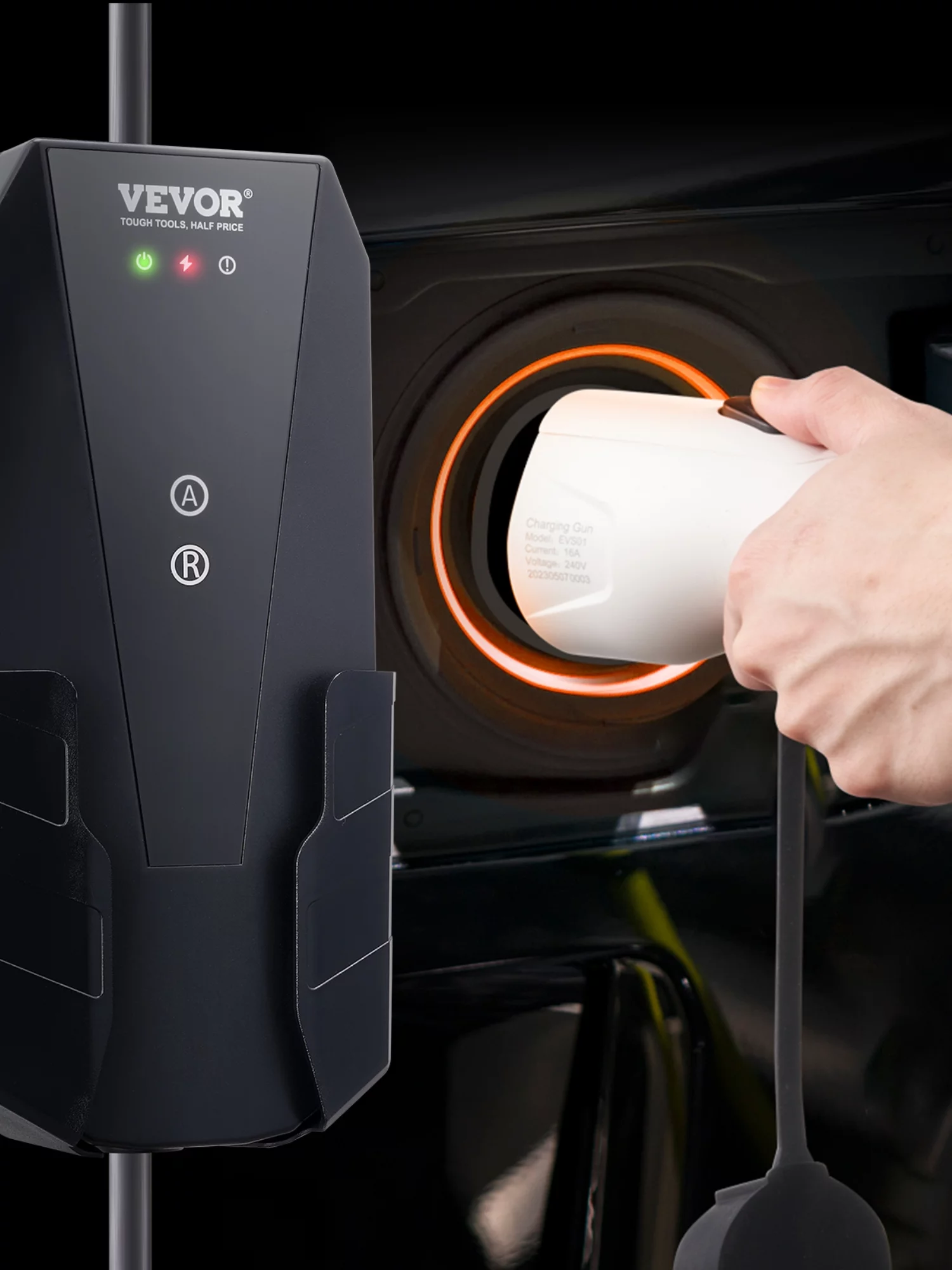 BENTISM Level 1&2 Portable EV Charger (AC 120V, 16A) EV Car Charging Cable, IP66, NEMA 6-20P/5-15P 28 ft for Universal SAE J1772 - Inhomebuy