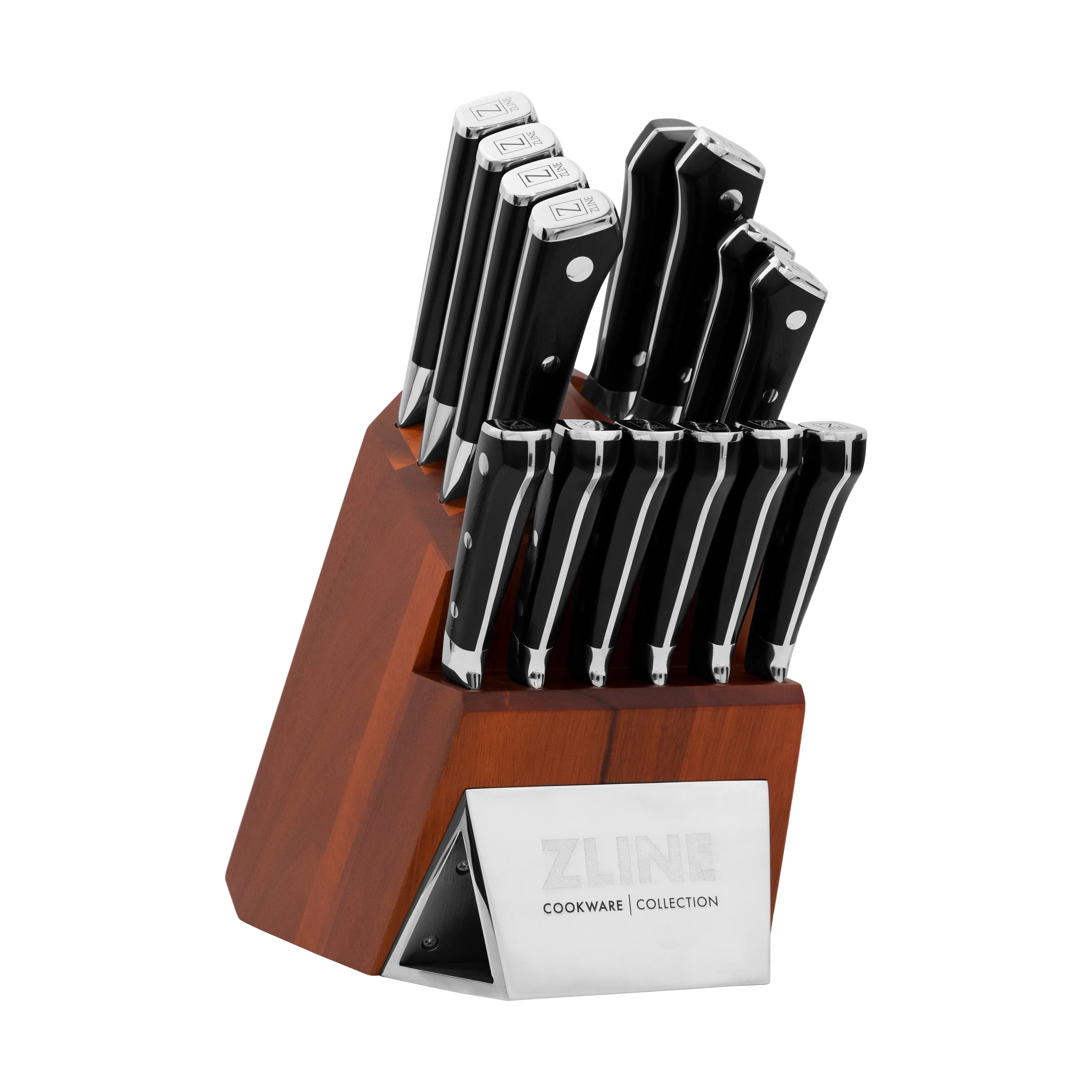 ZLINE 15-Piece Professional German Steel Kitchen Knife Block Set, KSETT-GS-15 - Inhomebuy