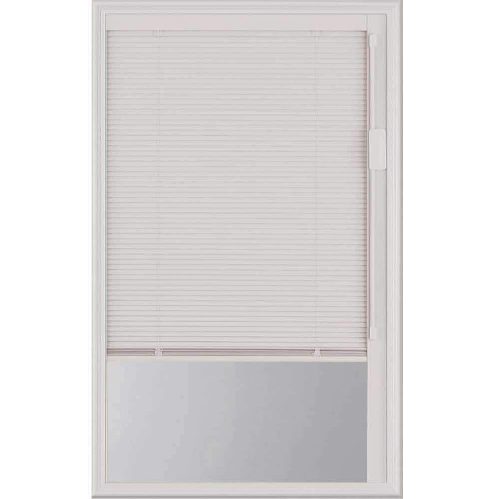 ODL Blink 22 in. x 1 in. Enclosed Blinds with Door Glass with White Frame Replacement Glass Panel - Inhomebuy