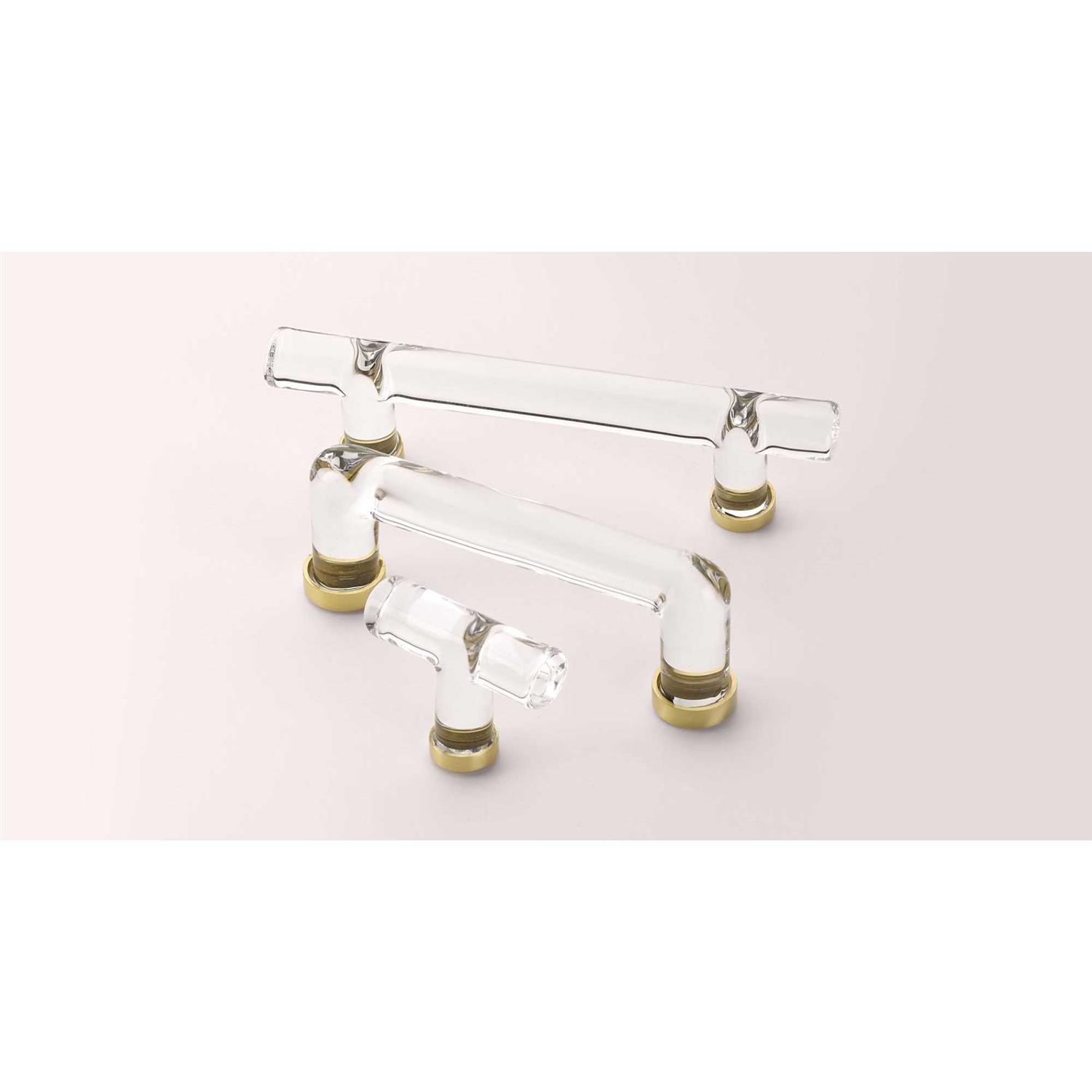 Emtek 4 Center to Center Crystal Cabinet Bar Pull 86724US - Inhomebuy
