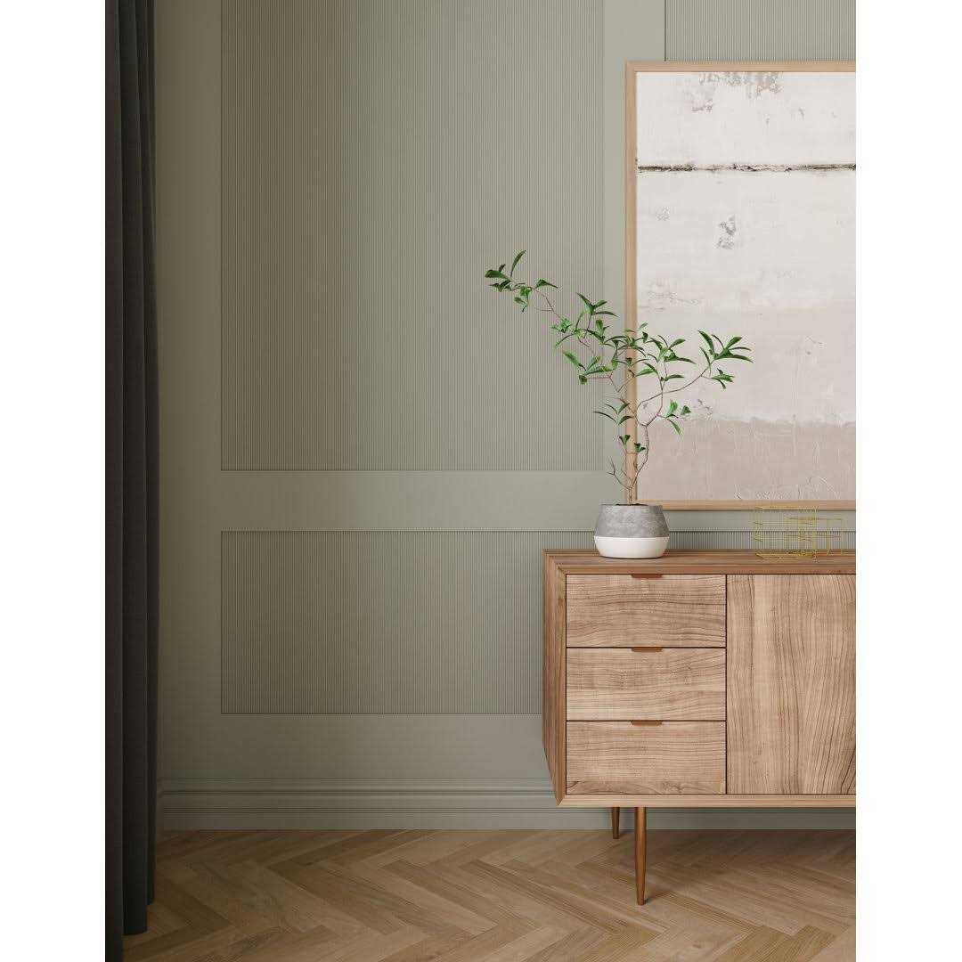 Narrow Reeded 5 x 96 W Accent Moulding Ornamental Mouldings Finish - Inhomebuy
