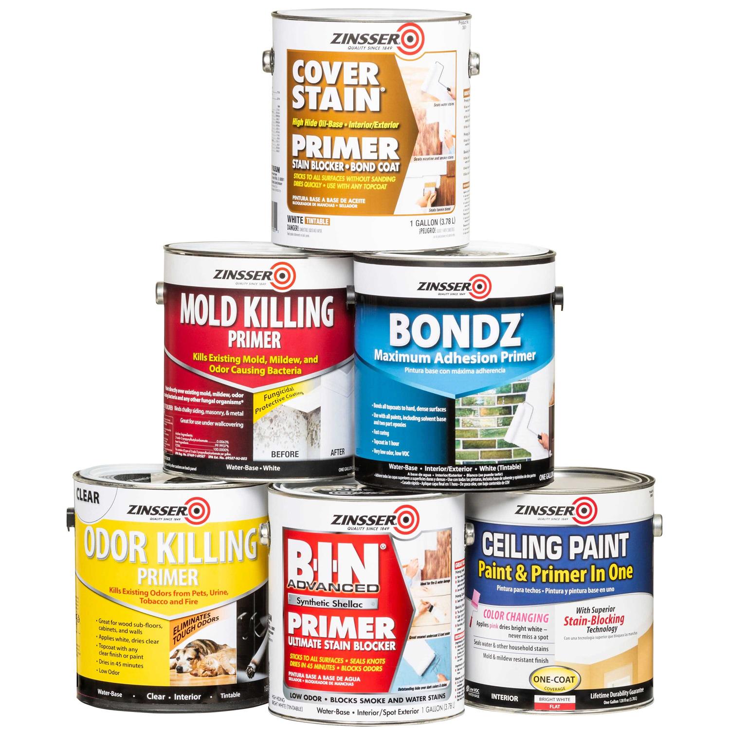 Zinsser Bulls Eye Zero Primer - Inhomebuy