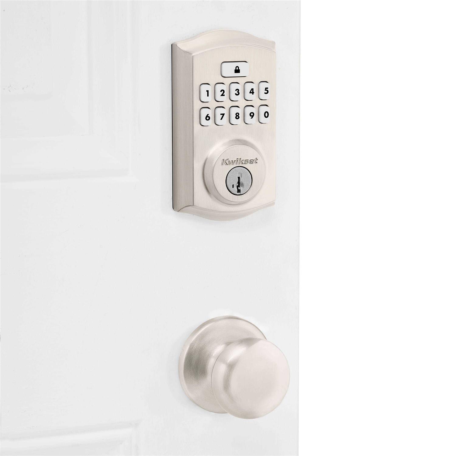 Kwikset Signature Series SmartCode Deadbolts Touchpad Single Cylinder Smartkey Electronic Deadbolt Lighted Keypad 99690 - Inhomebuy