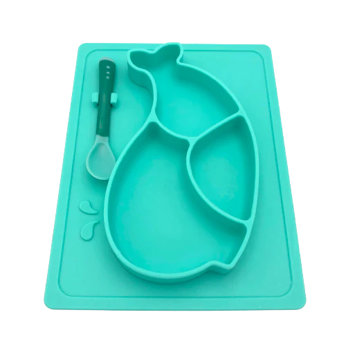 Tootsie B Whale Silicone Sectioned Plate | 05048 - Inhomebuy