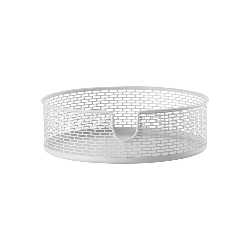 Basket 20 x 6,5 cm White - Inhomebuy