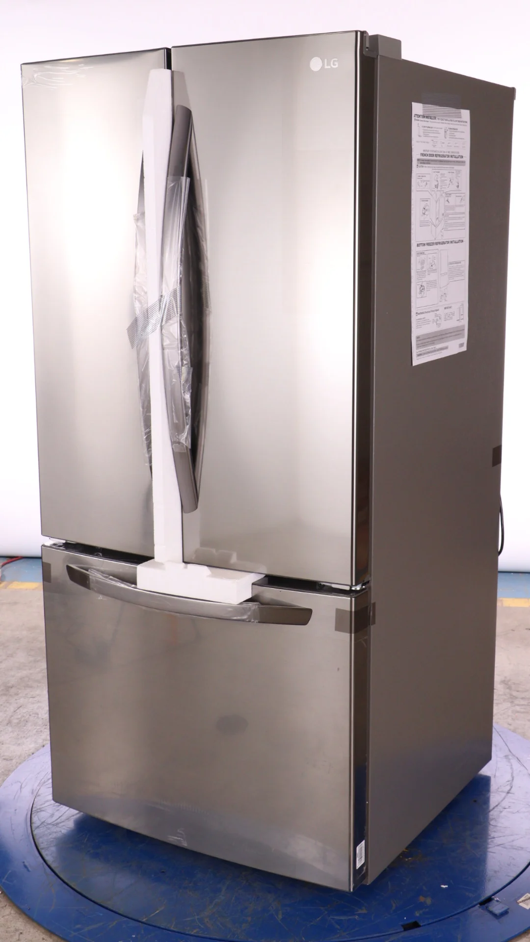 LG 33 IN. 25 CU. FT. STAINLESS STEEL LOOK FRENCH DOOR REFRIGERATOR WITH SMART DIAGNOSIS - LRFNS2503V - Inhomebuy