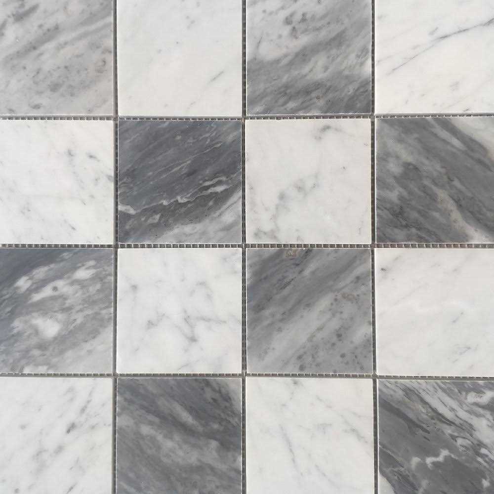 Mosaic Tile Outlet MTO0295 Classic 1X1 Stacked Squares Cobalt Blue Glossy Glass Mosaic Tile - Inhomebuy
