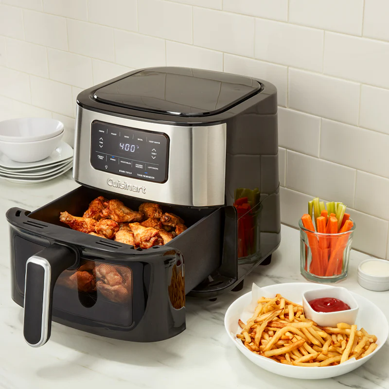 Cuisinart Air Fryer: 6-Quart (5.7 L), 1800W, digital display w/ 5 air-fry presets | AIR-200C - Inhomebuy