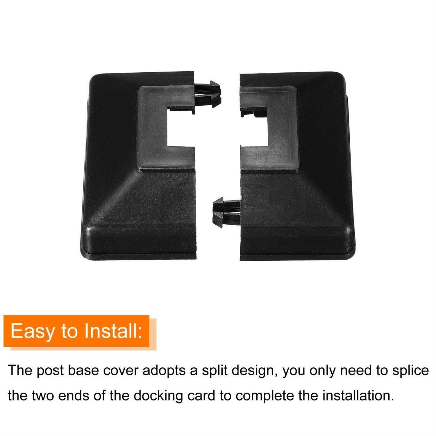 Uxcell Post Skirt Split Style Post Base Cover Trim Skirt for Fence Stair Handrail - Inhomebuy