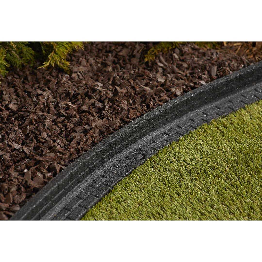 Rubberific Brickface Rubber Landscape Edging Brown - Inhomebuy
