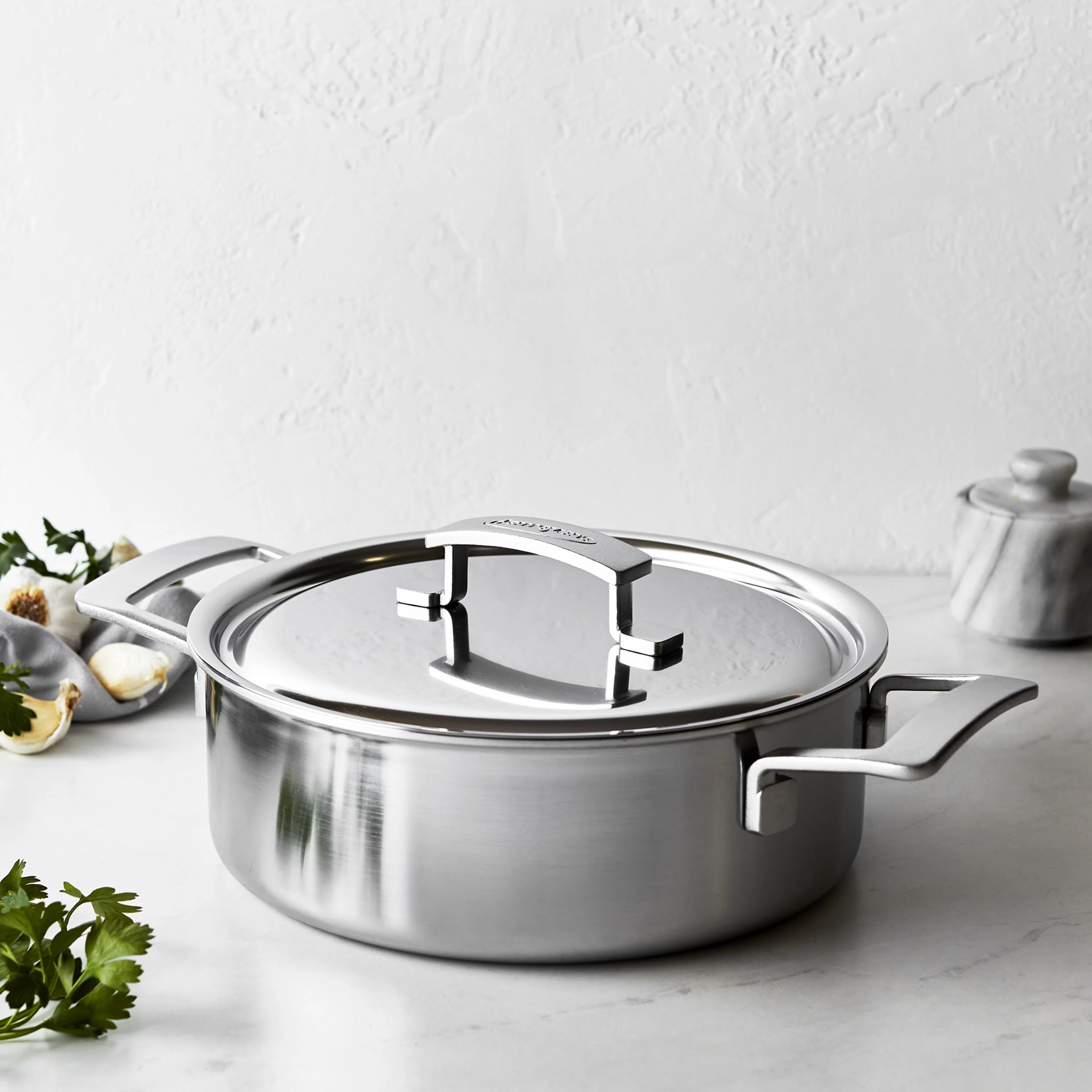 Demeyere 4 Qt. Stainless Steel Deep Sauté Pan, Industry Series - Inhomebuy