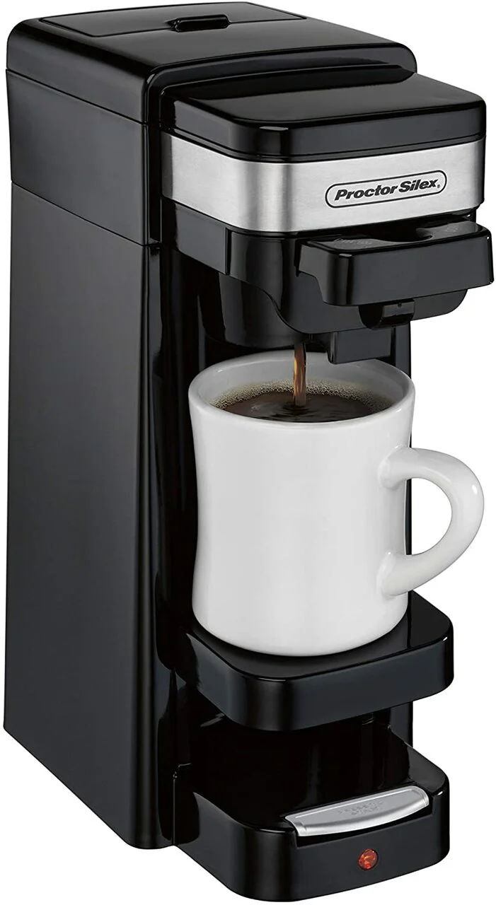 Proctor-Silex Single Serve Coffee Maker: 14oz, black | 49969C - Inhomebuy