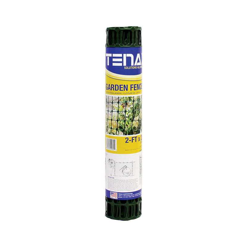 Tenax 7 ft. H x 100 ft. L Polyethylene Plant and Pond Fence Black - Inhomebuy