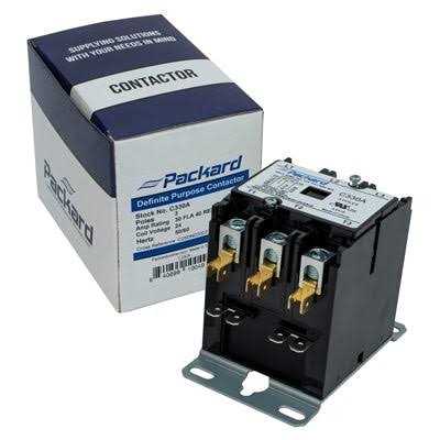 Packard C340A Contactor 3-Pole 40 Amp 24 Coil Voltage - Inhomebuy