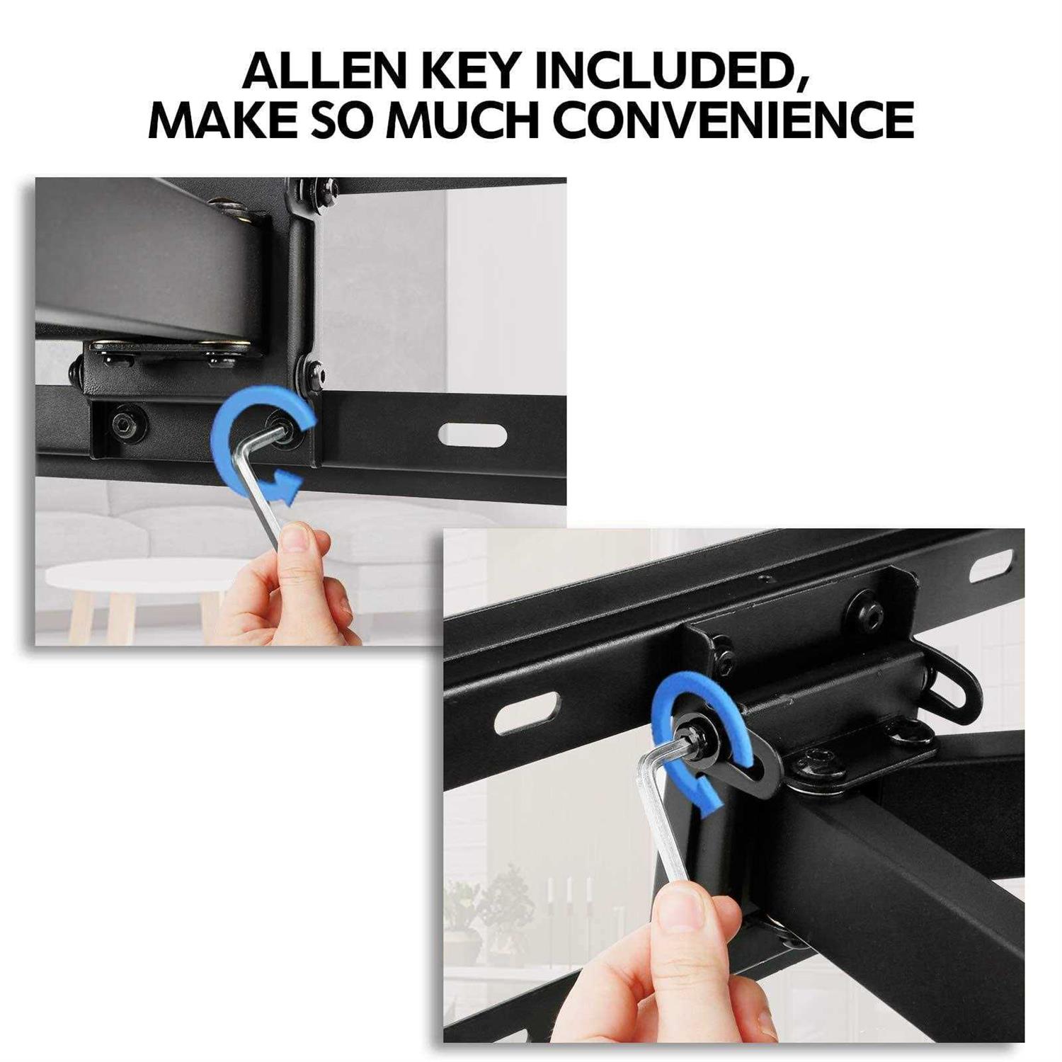 Mounting Dream Lag Bolt Kit for TV Wall Mount Comes with M7 Lag Bolt for Wood Stud, Fischer Anchors for Concrete Wall, Includes Allen Key and Bubble - Inhomebuy