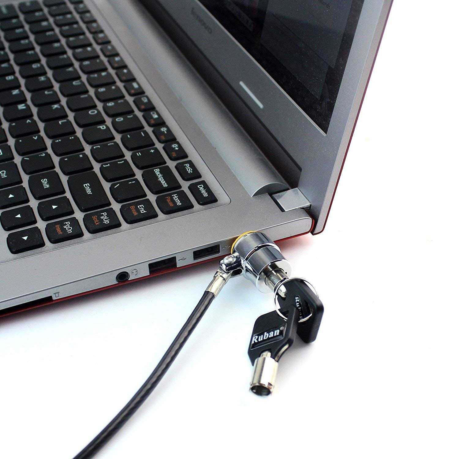 Ruban Notebook Lock and Security Cable Two Keys - Inhomebuy