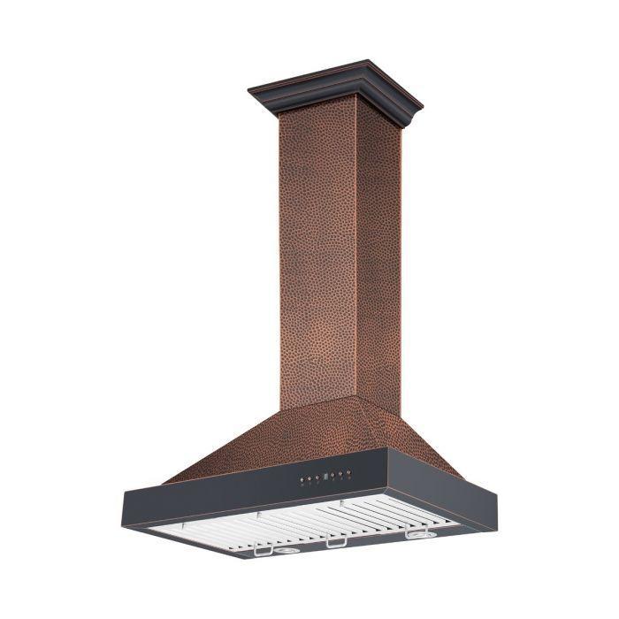ZLINE 30 in. Hand-Hammered Copper Wall Range Hood, KB2-HBXXX-30 - Inhomebuy