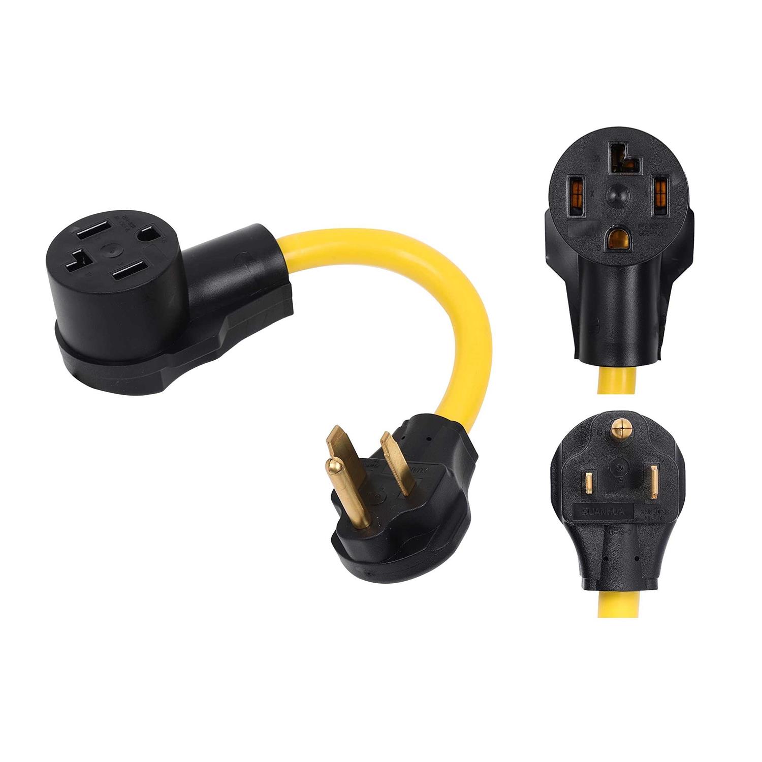 ONETAK NEMA 6-50P to 10-30R 240V 30 Amp 3 Prong Male Plug to 3 Prong Female Outlet Receptacle Generator Welder Dryer Power Cord Adapter - Inhomebuy