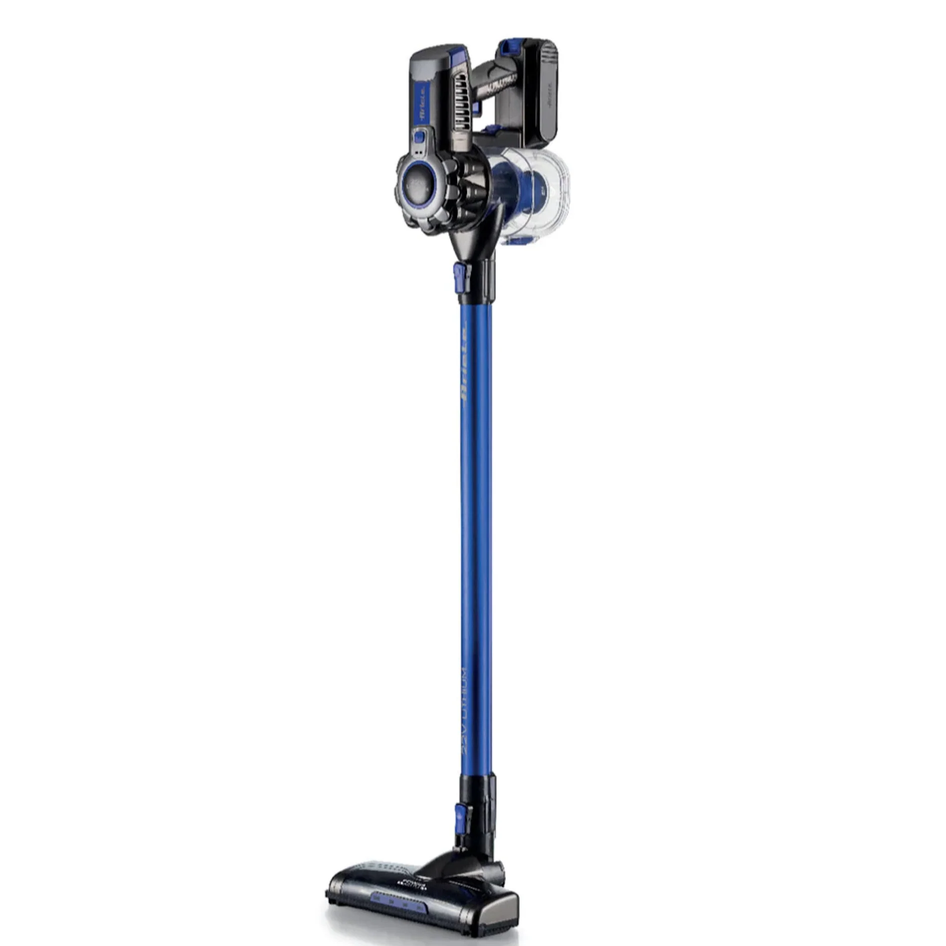 Cordless Electric Broom With Blue Rechargeable Battery 2 In 1 22.2V - Inhomebuy