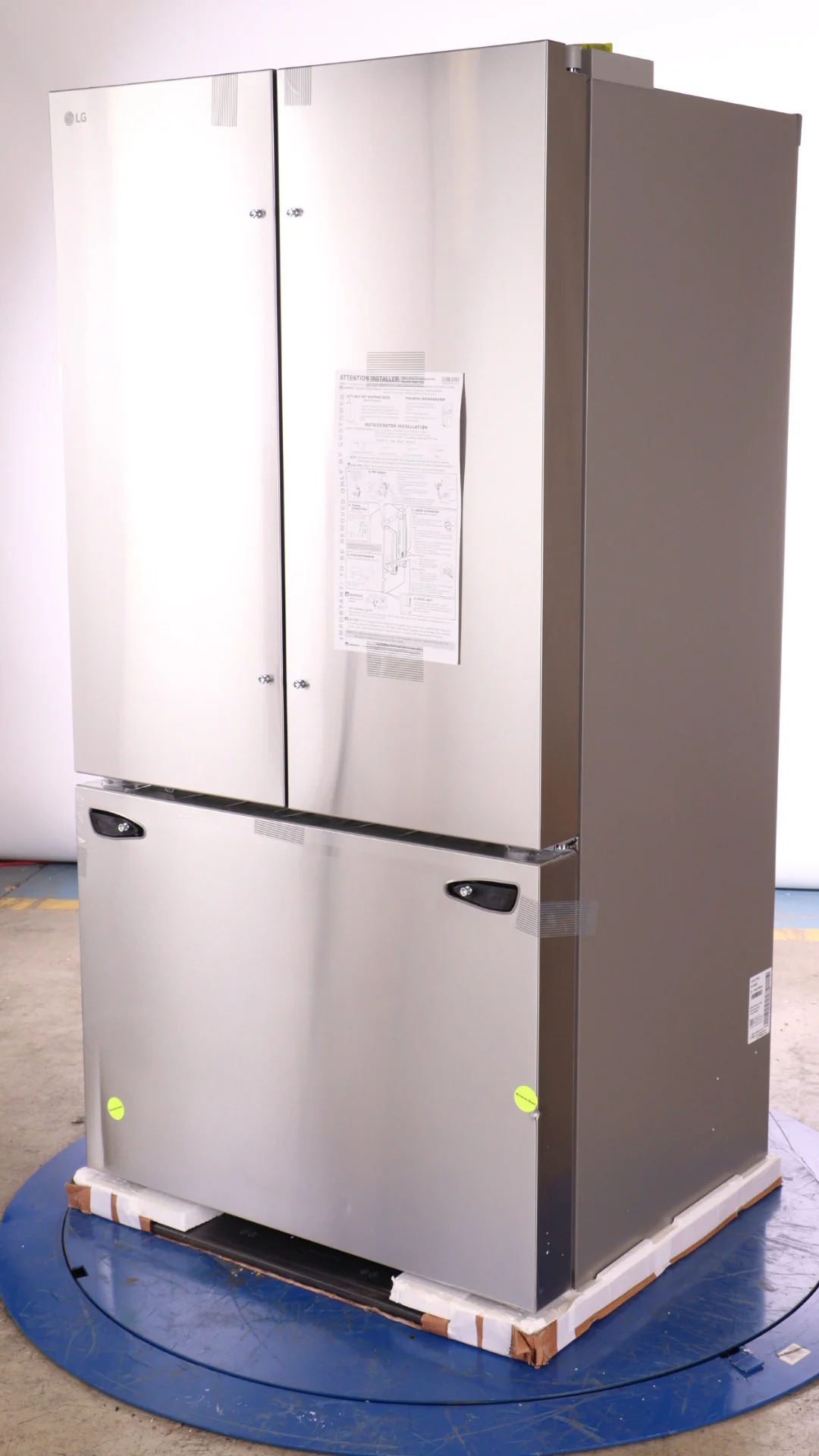 LG 36 IN. 27 CU. FT. SMUDGE RESISTANT STAINLESS STEEL COUNTER-DEPTH FRENCH DOOR REFRIGERATOR WITH IN - Inhomebuy