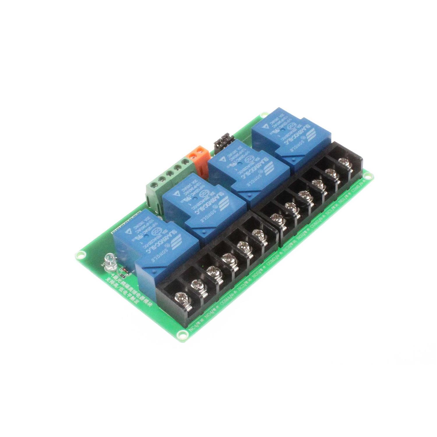 Noyito 30a Channel Relay Module High Low Level Trigger with Optocoupler Isolation Load Dc 30v Ac 250v 30a for Plc Automation Equipment Control - Inhomebuy