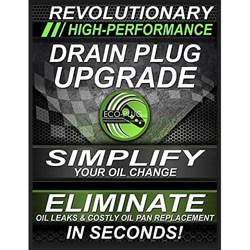 Eco-Plug Oil Drain Plug Aluminum Oil Tapered Drain - Inhomebuy