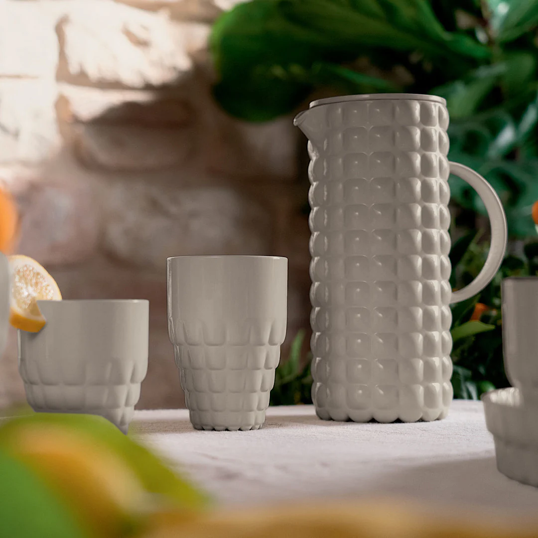 Low Tumbler Taupe ''Tiffany'' - Inhomebuy