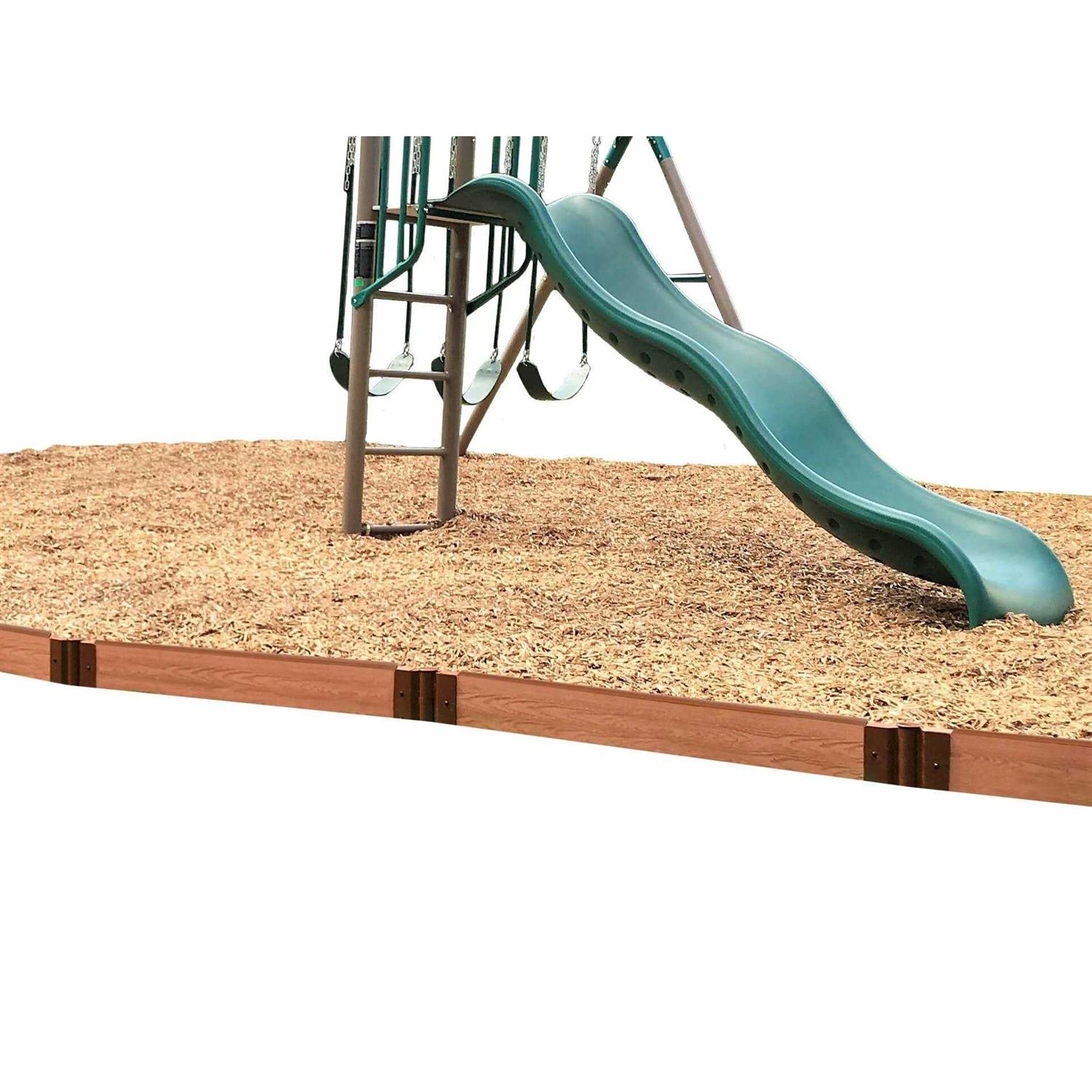 Frame It All Classic Sienna Straight Playground Border Kit - Inhomebuy