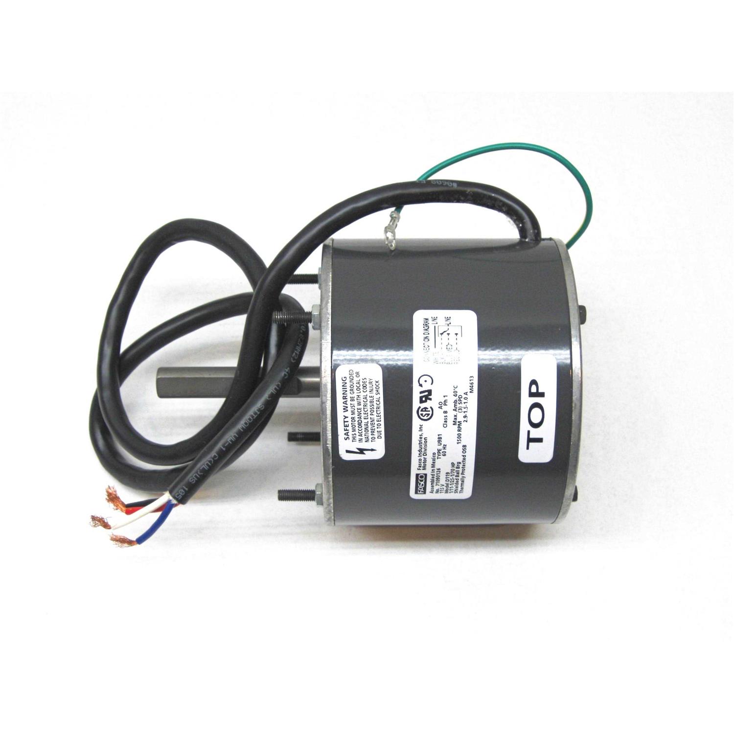 Fasco D1160 1/110 HP 115 Volt 1480 RPM Shaded Pole Motor - Inhomebuy