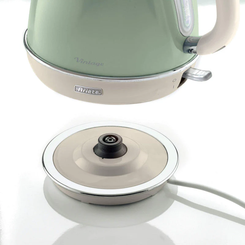 Vintage Electric Kettle Green 1.7L 2000W - Inhomebuy