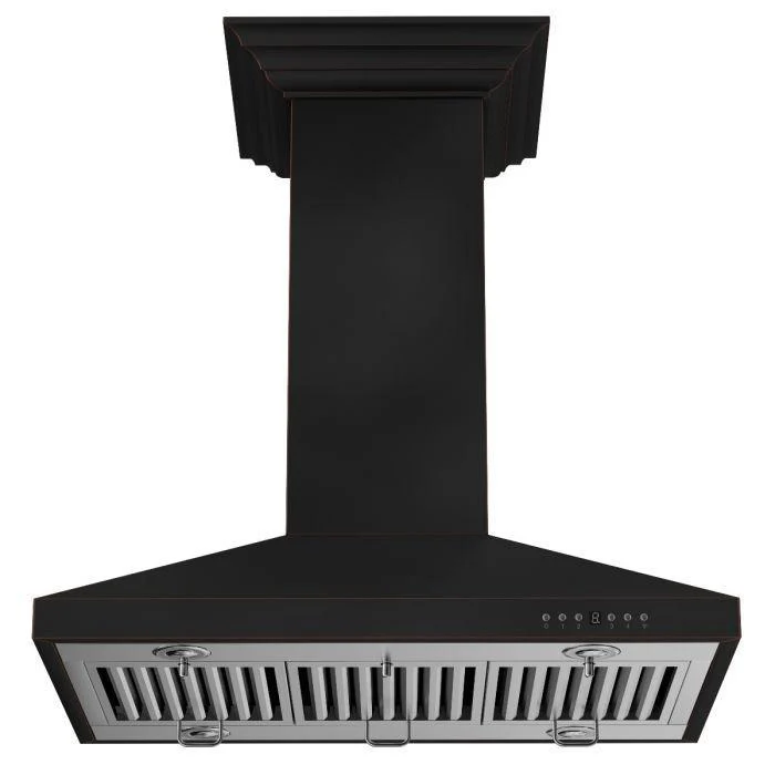 ZLINE 36 in. Designer Series Oil-Rubbed Bronze Island Range Hood, 8KL3iB-36 - Inhomebuy
