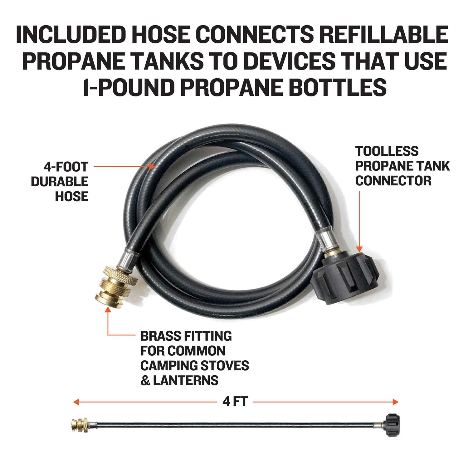Ignik Gas Growler Carry Case and Hose Kit for 5-Pound Refillable Propane Tank - Inhomebuy