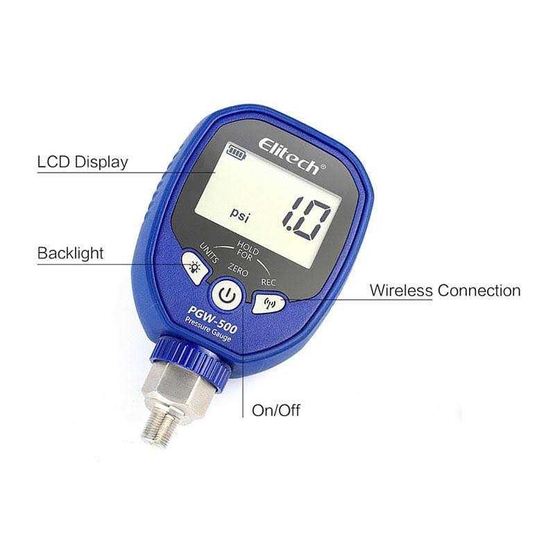 Elitech Intelligent HVAC Vacuum Pump 7 CFM 2 Stage Vacuum Gauge App Control - Inhomebuy