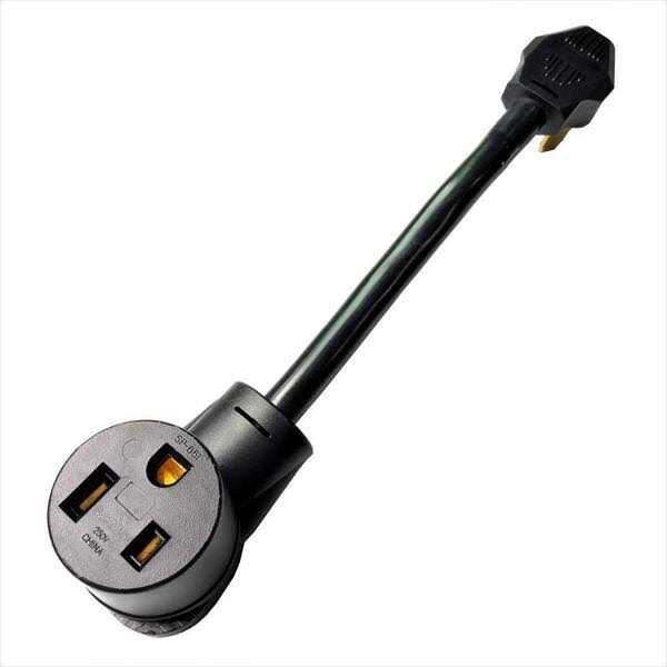 parkworld 1 ft. 10/3 3-Wire 110/125-Volt to 220/250-Volt Power Converter 2x NEMA 5-15P to 14-50R V-Adapter Cord - Inhomebuy