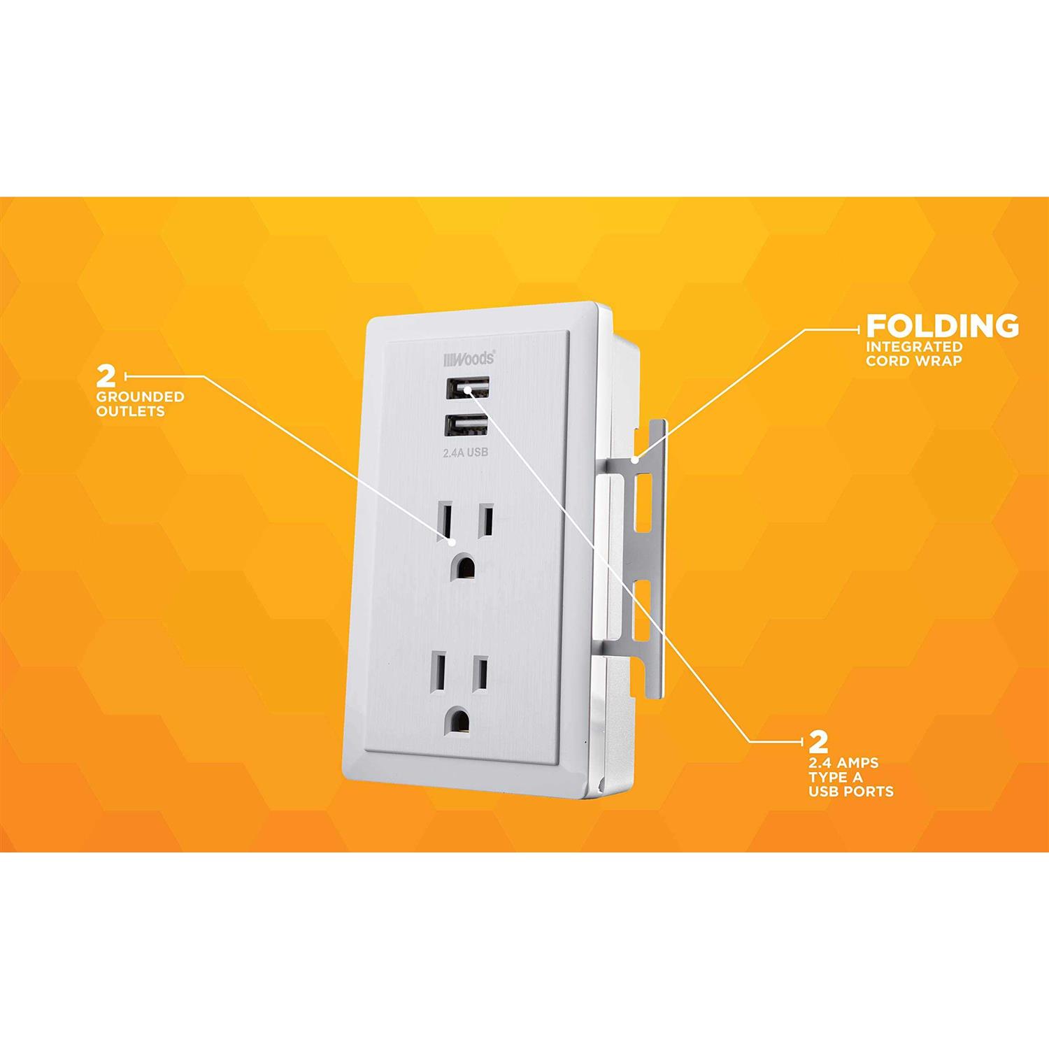 Woods 16/2 Green Extension Cord - Inhomebuy