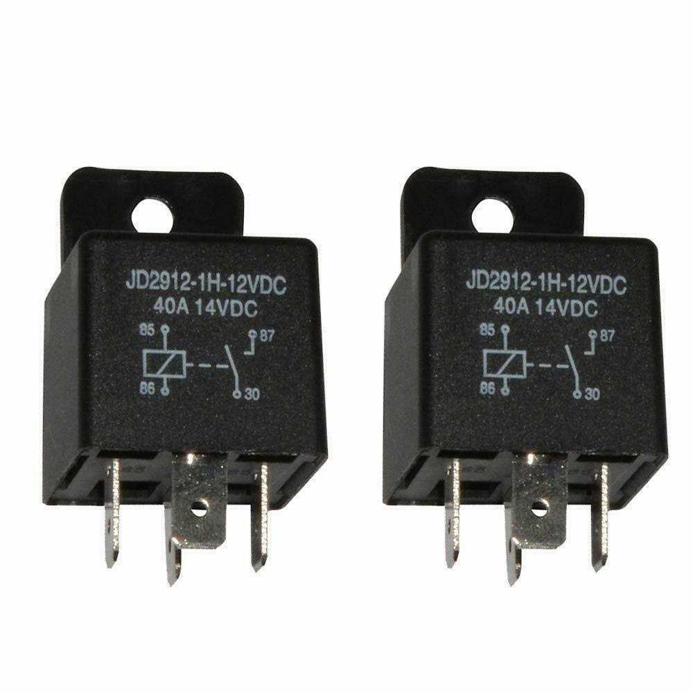 Ehdis 2 Pack Car Relay 12V 80 APM 5 Pin Changeover Relay with Socket Holder for Truck - Inhomebuy