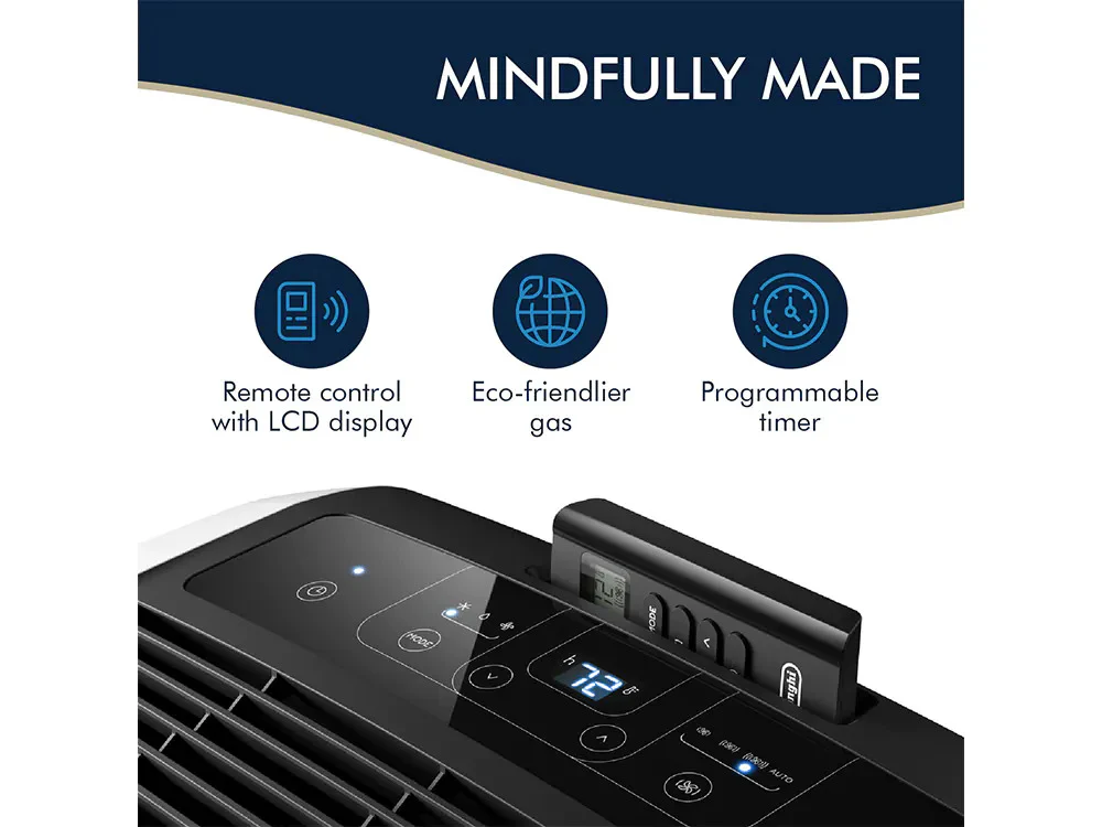 DeLonghi Portable Air Conditioner: 11,500 BTU/h, white | PACEM370 - Inhomebuy