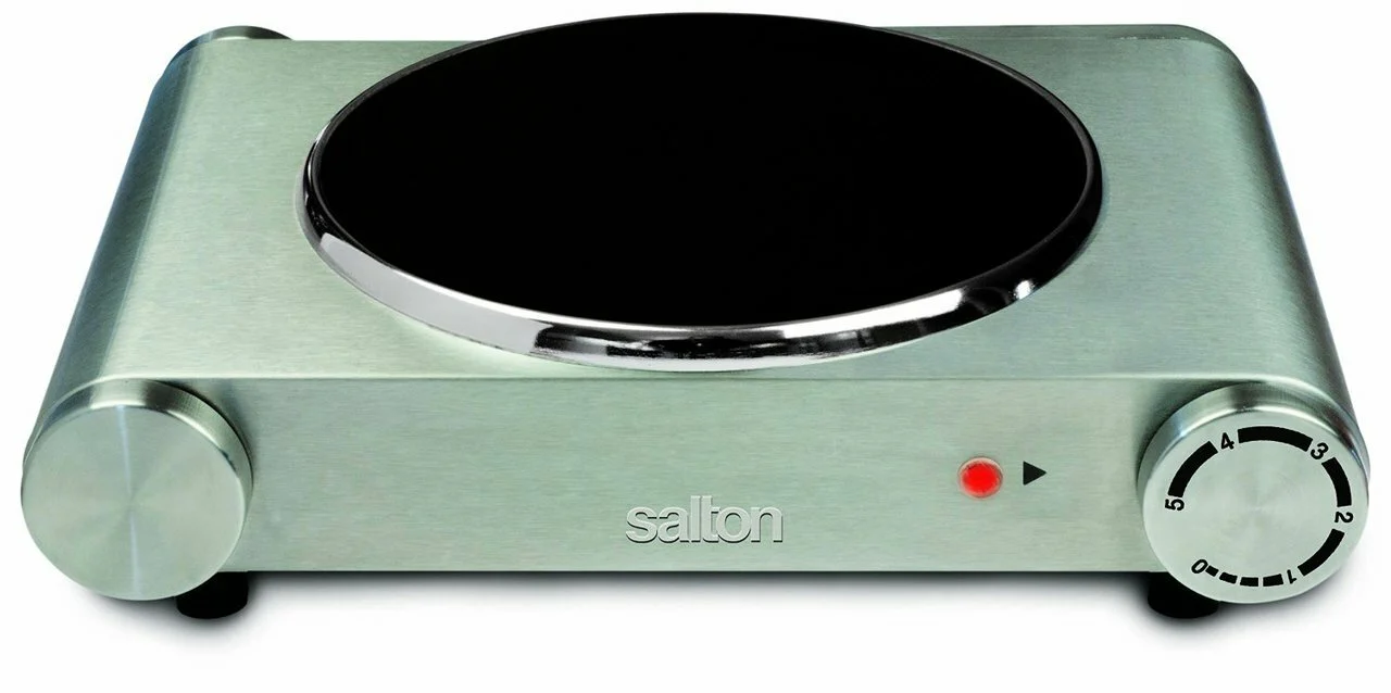 Salton Single Burner Infrared Cooking Range |HP1502| 1200W Stainless Steel - Inhomebuy