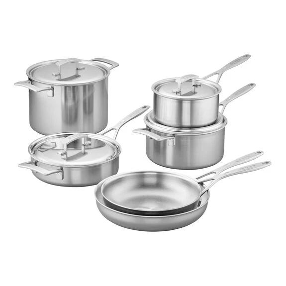 Demeyere 10pc Stainless Steel Cookware Set, Industry Series - Inhomebuy